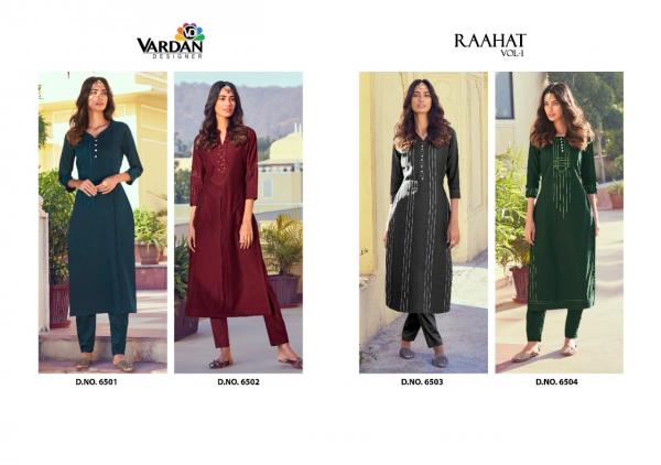 Vardan Raahat 1 Stylish Look Kurti With Pant Collection